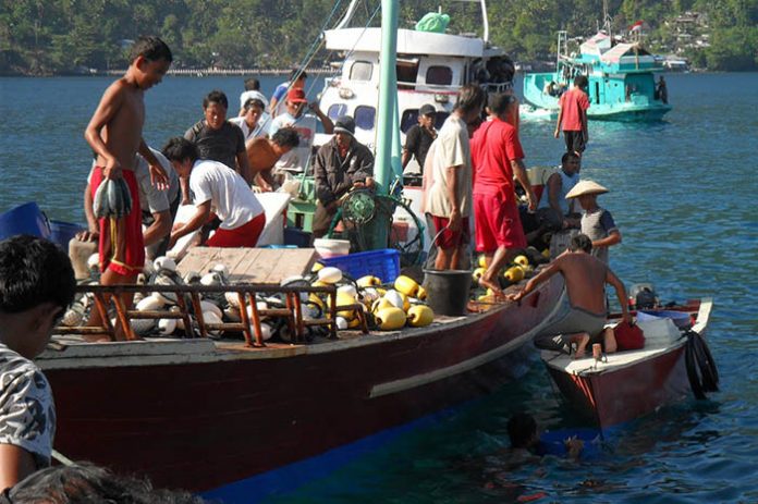 Sampai dengan tanggal 18 Mei 2018, ada empat kapal perikanan ilegal Filipina yang ditangkap. Foto : Cinta Laut Indonesia