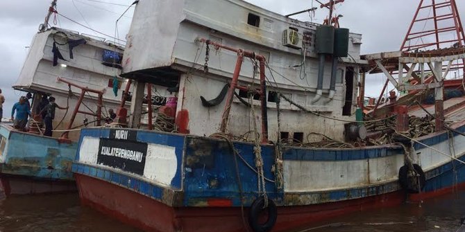 Sampai dengan tanggal 16 Mei ini jumlah kapal perikanan ilegal yang ditangkap sebanyak 39 kapal dengan rincian kapal Vietnam sebanyak delapan kapal. Foto : Merdeka