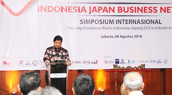 Menteri Perindustrian Airlangga Hartarto memberikan apresiasi kepada industri manufaktur Jepang skala besar karena terus berkomitmen menambah investasi di Indonesia. Foto : RadarPena.co