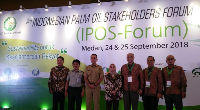 Gabungan Pengusaha Kelapa Sawit Indonesia (GAPKI) Sumater Utara menggelar Indonesia Palm Oil Stakeholder Forum (IPOS Forum) ke-3. Foto : Istimewa