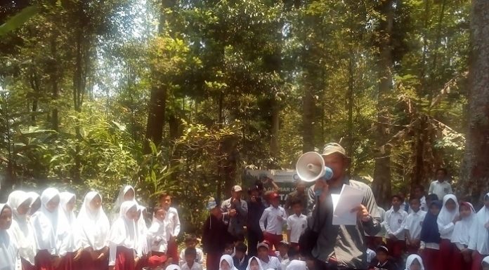 Pemulihan ekosistem di Taman Nasional Gunung Gede Pangrango (TNGGP) juga menjadi arena pembelajaran konservasi bagi kalangan pelajar, masyarakat, lembaga nasional maupun internasional. Foto : Rini/tropis.co