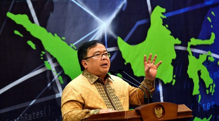 Menteri PPN/Bappenas Bambang Brodjonegoro memaparkan Visi Indonesia 2045. Foto : Antara