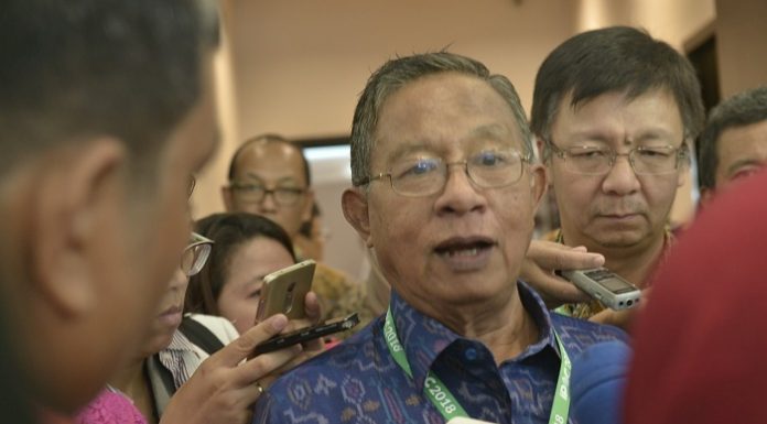 Menteri Koordinator Bidang Perekonomian Darmin Nasution mengungkapkan program pemerintah untuk meningkatkan devisa negara dari sektor industri sawit. Foto : GAPKI