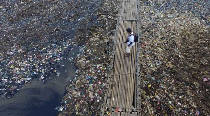 Sampah plastik merupakan ancaman serius bagi lingkungan sehingga mesti dibuat aturan tegas agar tak lagi digunakan dalam kehidupan sehari-hari. Foto : Tribunews.com