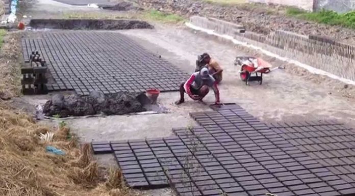 Tidak sedikit lahan persawahan di Kabupaten Bantul mengalami kerusakan akibat aktivitas penambangan lahan untuk produksi batu bata. Foto : i1os.com