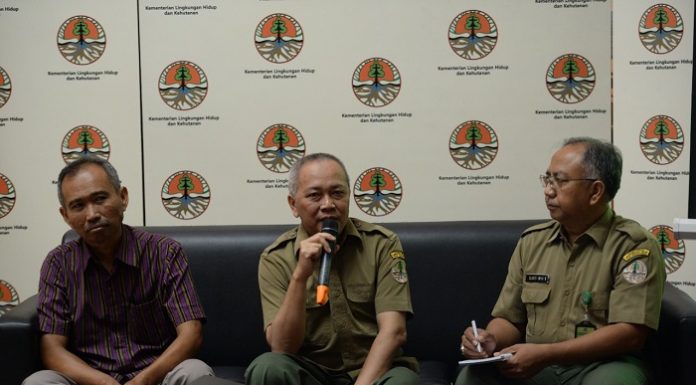 Direktur Jenderal Konservasi Sumber Daya Alam dan Ekosisitem Wiratno (tengah), menuturkan, hasil tersebut menandakan kawasan hutan konservasi memiliki nilai sumberdaya biologi yang sangat penting dalam menunjang kegiatan budidaya masyarakat sekitar. Foto : KLHK