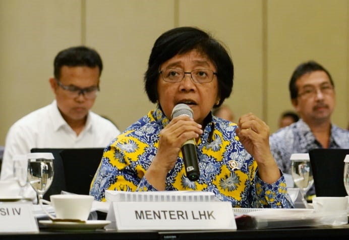 Menteri Lingkungan Hidup dan Kehutanan Siti Nurbaya menyatakan, Presiden memerintahkan kepada semua Menteri terkait untuk persiapan pelaksanaan dan harus menjamin bahwa UU akan berjalan dengan baik setelah diundangkan. Foto; KLHK