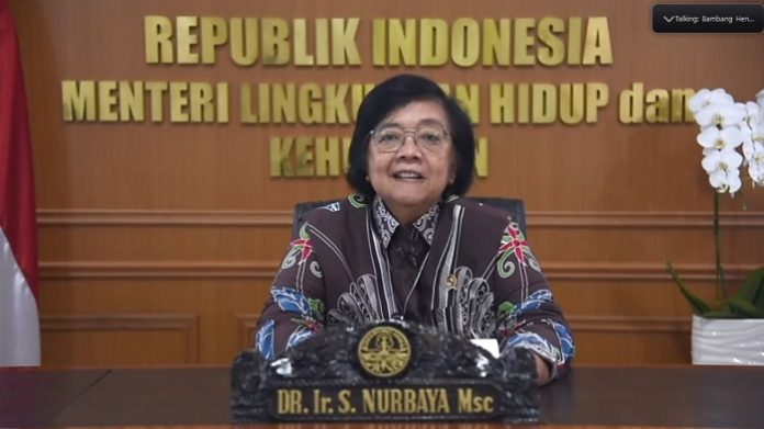 Menteri Lingkungan Hidup dan Kehutanan (LHK) Siti Nurbaya menyampaikan Indonesia sangat kuat dalam komitmen dengan penanganan isu perubahan iklim. Foto: KLHK