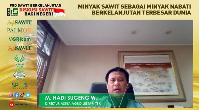 Direktur PT Astra Agro Lestari Tbk M Hadi Sugeng menyatakan, praktik sawit berkelanjutan telah dilakukan semenjak 2011 lalu sesuai kebijakan Indonesian Sustainable Palm Oil (ISPO).