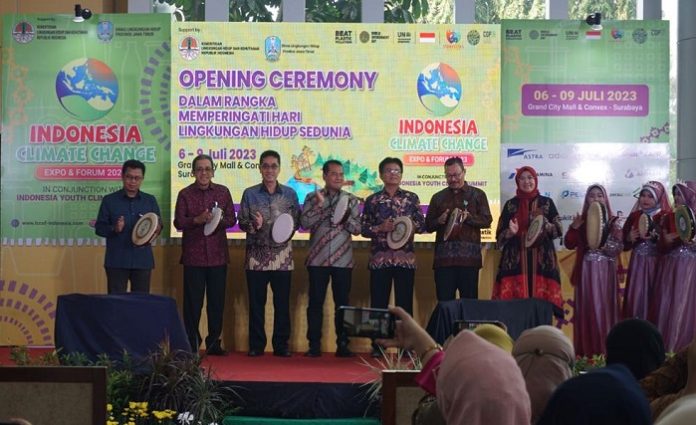 Kementerian Lingkungan Hidup dan Kehutanan (KLHK) gelar pameran Indonesia Climate Change Expo and Forum (ICCEF). Foto: KLHK