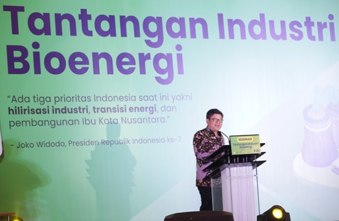 Pelaksana Tugas Direktur Jenderal EBTKE (Energi Baru Terbarukan dan Konservasi Energi) Kementerian ESDM Jisman P. Hutajulu mengatakan bahwa program biodiesel telah menghemat devisa negara sebesar lebih Rp122 triliun pada 2023.Foto: APROBI
